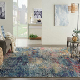 Multicolor Modern Rug, 6mm Thickness Stain-Resistant Abstract Rug, Modern Rug For Bedroom, & Living Room-119Cm X 180Cm - thumbnail 2