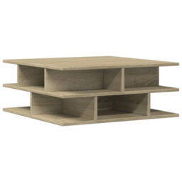 Walplus Coffee Table Sonoma Oak 70X70X29 Cm Engineered Wood - thumbnail 2