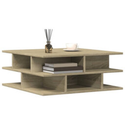 Walplus Coffee Table Sonoma Oak 70X70X29 Cm Engineered Wood - thumbnail 4