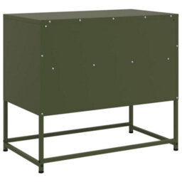 Berkfield Industrial Tv Cabinet Olive Green 68X39X60.5 Cm Steel - thumbnail 8