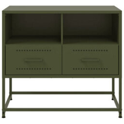Berkfield Industrial Tv Cabinet Olive Green 68X39X60.5 Cm Steel - thumbnail 6
