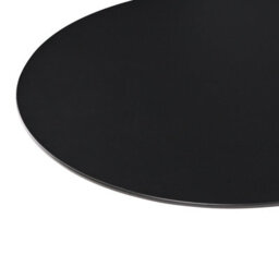 Beliani Minimalist Side Table Mille Metal Black - thumbnail 5