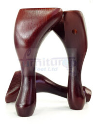 L&F Queen Anne Wooden Legs 150mm Mahogany High Set Of 4 Replacement Furniture Feet Chairs Sofas Footstools (Self Fixed) - thumbnail 7