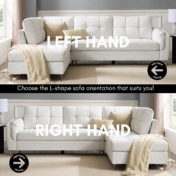 Home Detail Rose Left-Hand Facing Corner Sofa, Cream Linen - thumbnail 4
