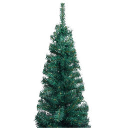 Berkfield Slim Artificial Christmas Tree With Stand Green 150 Cm Pvc - thumbnail 3