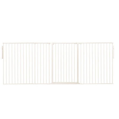 Safetots Premium Extra Tall Room Divider, Up To 272Cm Wide, White, 105Cm Tall, Multi Panel Barrier For Baby And Toddler - image 1