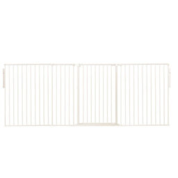 Safetots Premium Extra Tall Room Divider, Up To 272Cm Wide, White, 105Cm Tall, Multi Panel Barrier For Baby And Toddler - thumbnail 1