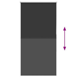 Berkfield Roller Blind Blackout Black 75X150 Cm Fabric Width 70.7 Cm Polyester - thumbnail 5