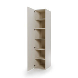 Arte Charlie 3 Tall Cabinet 50 Cm In Cashmere - Slim Vertical Storage With Warm Two-Tone Style - thumbnail 2