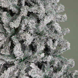 Samuel Alexander 8Ft (2.4M) Snow Flocked Artificial Christmas Tree With Green Metal Stand And 1017 Tips - thumbnail 5