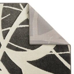 Modern Optical 3D Charcoal Easy To Clean Abstract Rug For Dining Room-120Cm X 170Cm - thumbnail 6