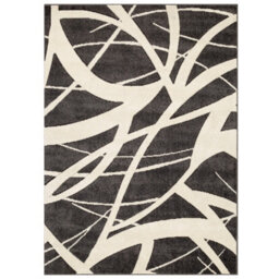 Modern Optical 3D Charcoal Easy To Clean Abstract Rug For Dining Room-120Cm X 170Cm - thumbnail 7