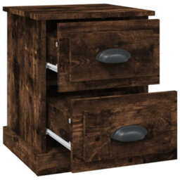 Berkfield Bedside Cabinet Smoked Oak 39X39X47.5 Cm Engineered Wood - thumbnail 6