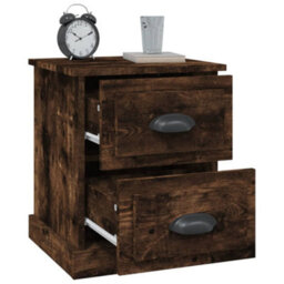 Berkfield Bedside Cabinet Smoked Oak 39X39X47.5 Cm Engineered Wood - thumbnail 5