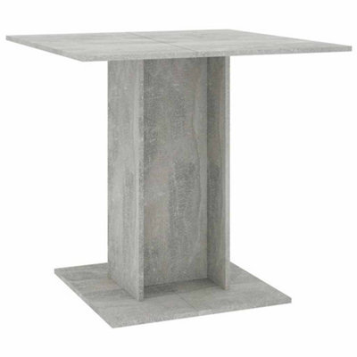 Berkfield Durable Dining Table Concrete Grey 80X80X75 Cm Engineered Wood - image 1