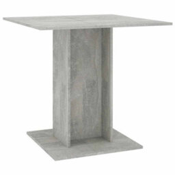 Berkfield Durable Dining Table Concrete Grey 80X80X75 Cm Engineered Wood - thumbnail 1