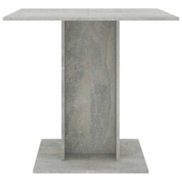 Berkfield Durable Dining Table Concrete Grey 80X80X75 Cm Engineered Wood - thumbnail 3