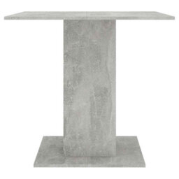 Berkfield Durable Dining Table Concrete Grey 80X80X75 Cm Engineered Wood - thumbnail 4