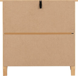 Seconique Oslo 4 Drawer Chest In Pine Finish Metal Handles - thumbnail 5