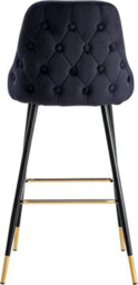Hygrad Built to Survive Velvet Bar Stools Set Of 2 Breakfast Chairs Backrest, Counter Chairs High Stools For Kitchen Island/home Upholstered Seat - thumbnail 5