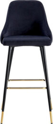 Hygrad Built to Survive Velvet Bar Stools Set Of 2 Breakfast Chairs Backrest, Counter Chairs High Stools For Kitchen Island/home Upholstered Seat - thumbnail 4