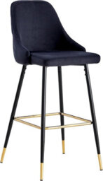 Hygrad Built to Survive Velvet Bar Stools Set Of 2 Breakfast Chairs Backrest, Counter Chairs High Stools For Kitchen Island/home Upholstered Seat