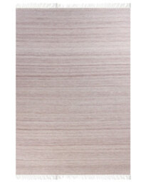 Beliani Recycled Pet Outdoor Rug, Light Red, 160 X 230 Cm With Fringe - thumbnail 1