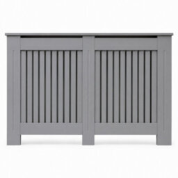 Caecus Blinds Radiator Cover Painted Grey W1520 X D190 X H815 mm - thumbnail 2