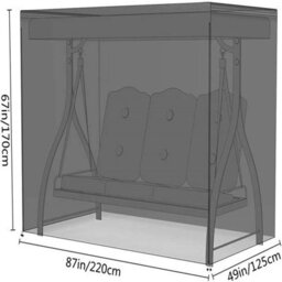 Outdoor Swing Chair Cover For Garden, Hanging - thumbnail 4