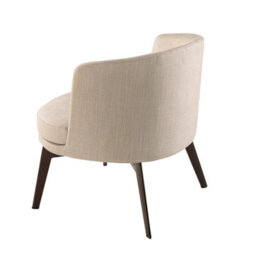 Angel Cerda Stylish Cream Fabric Armchair For Modern Living Spaces - thumbnail 6