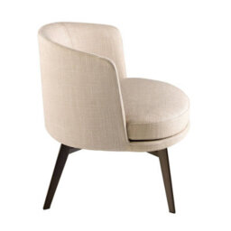 Angel Cerda Stylish Cream Fabric Armchair For Modern Living Spaces - thumbnail 5