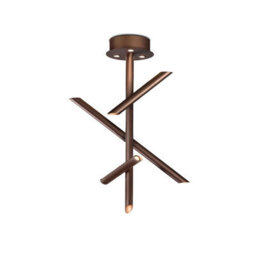 Luminosa Lighting Luminosa Take Bronze Ceiling 30W Led 3000K, 2700Lm, Dimmable, Bronze