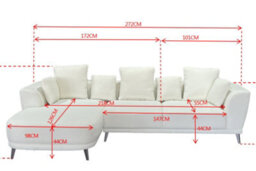 DS Living The 3 Seater Nova Lounger Left Corner Sofa In Grey Or Cream - thumbnail 6