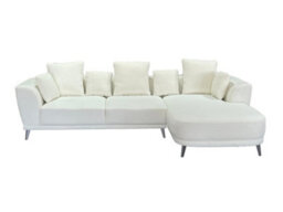 DS Living The 3 Seater Nova Lounger Left Corner Sofa In Grey Or Cream - thumbnail 2