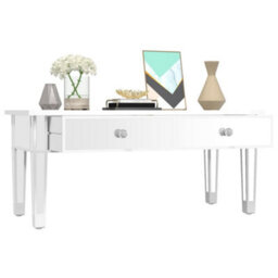 Vidaxl Mirrored Coffee Table 106X45X45 Cm Engineered Wood And Glass - thumbnail 5