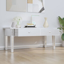 Vidaxl Mirrored Coffee Table 106X45X45 Cm Engineered Wood And Glass - thumbnail 3