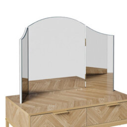 BTFY Beautify Makeup Mirror, Large Dressing Table Bevelled Beauty Mirror, Tri-Fold Adjustable Vanity Mirror, Free-Standing Tabletop - thumbnail 9