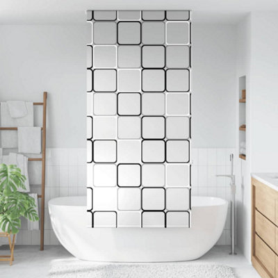 Berkfield Shower Roller Blind 90X240 Cm Fabric Width 86 Cm - image 1