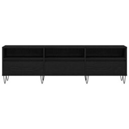 Walplus Tv Cabinet Black Oak 150 X 30 X 44.5 Cm Engineered Wood - thumbnail 7