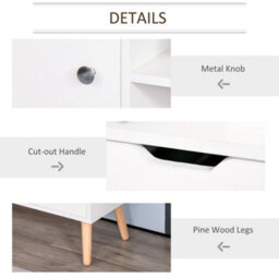 Wyld Haus Rani Mano 120Cm White Tv Console With 2 Shelves, 2 Drawers And 1 Door - thumbnail 6