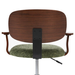 Beliani Desk Chair Gunnison Fabric Green - thumbnail 6