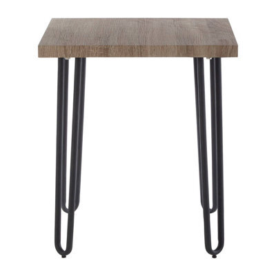 Orsina Sleek Borough Side Table, Slightly Angled Legs Table By The Couch, Veneer Top Bed Side Table For Bedroom - image 1