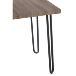 Orsina Sleek Borough Side Table, Slightly Angled Legs Table By The Couch, Veneer Top Bed Side Table For Bedroom - thumbnail 4