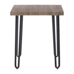 Orsina Sleek Borough Side Table, Slightly Angled Legs Table By The Couch, Veneer Top Bed Side Table For Bedroom - thumbnail 1