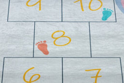 RugsX Bambino 43092 Washing Carpet Animals, Hopscotch For Children Anti-Slip - Grey 200X290 Cm - thumbnail 5