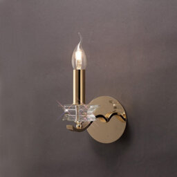 Luminosa Lighting Luminosa Nydia Wall Lamp E14 French Gold/crystal - thumbnail 2