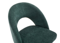 Aspect Furniture Set Of 2 Lincoln Swivel Barstool W Padded Seat, Black Base-Green Linen - thumbnail 7