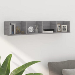 Vidaxl Cd Wall Shelf Grey Sonoma 100X18X18 Cm Engineered Wood - thumbnail 1