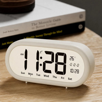 Led Digital Alarm Clock Bedside Snooze Time - image 1
