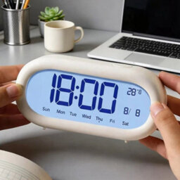 Led Digital Alarm Clock Bedside Snooze Time - thumbnail 6